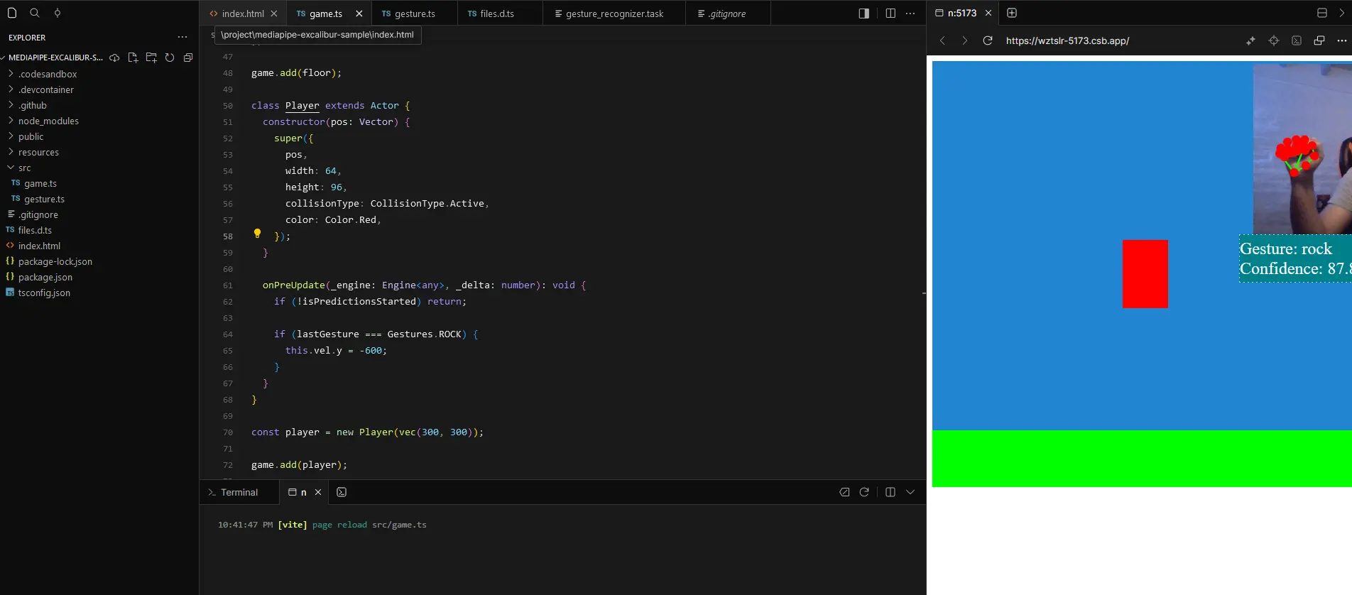 Resultado final del juego
